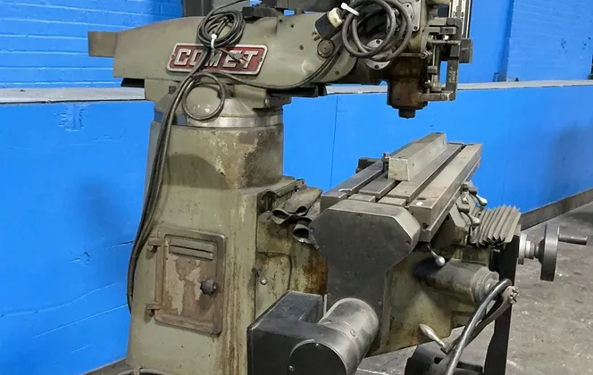 Comet, vertical mill, 9" x 42" table, ProtoTrak MX2 controls - Image 6