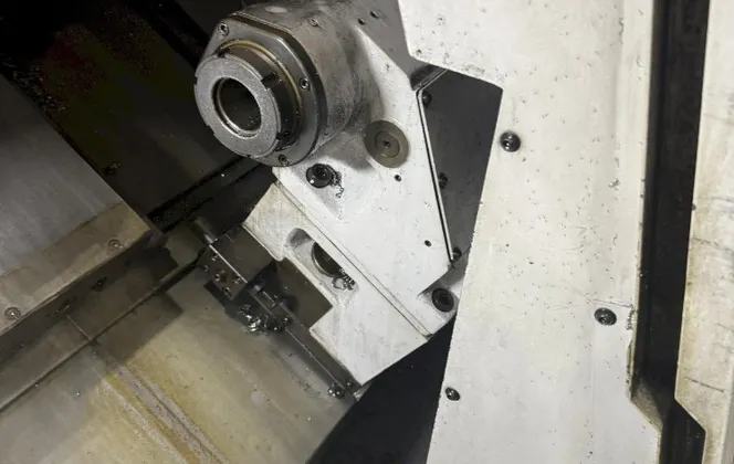 Okuma #Captain L-370M, CNC Lathe, 20.8" swing, 2.7" bar, OSP-P200L, live tooling, 12 pos. turret, 2008 - Image 3