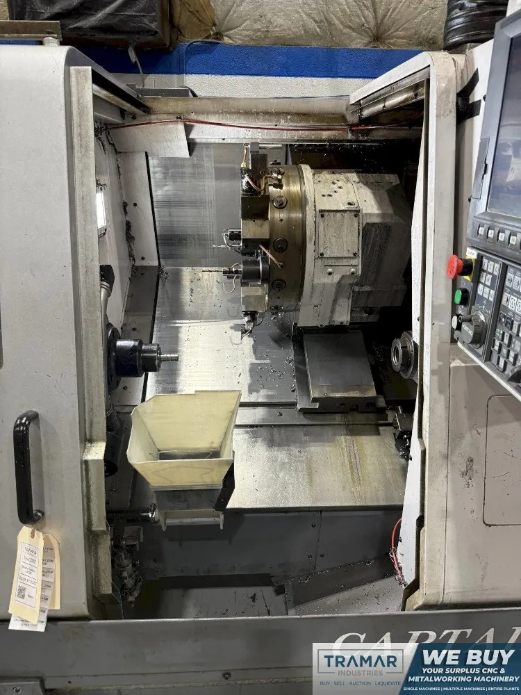 Okuma #Captain L-370M, CNC Lathe, 20.8" swing, 2.7" bar, OSP-P200L, live tooling, 12 pos. turret, 2008 - Image 9
