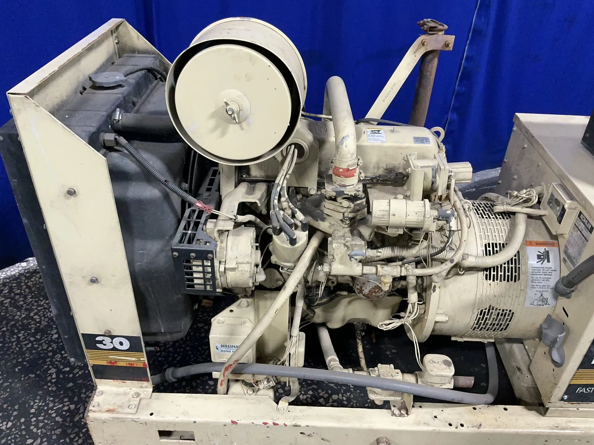 30 KW Kohler #30RZ82, diesel generator, 38 KVA, 1800 RPM, 12V battery - Image 9