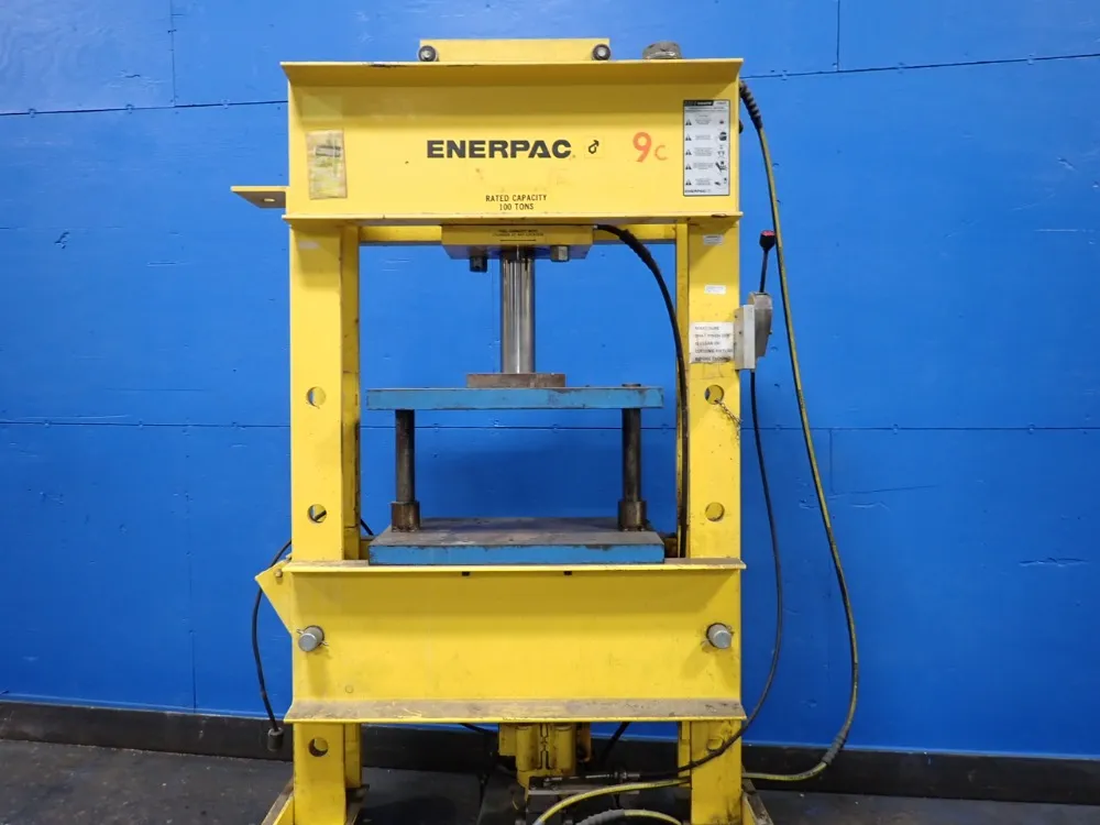 100 Ton, Enerpac #IPH100D113-2, H-Frame Hydraulic Press, 20" x 16" die - Image 2