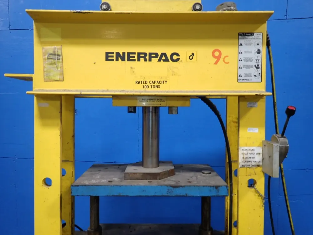 100 Ton, Enerpac #IPH100D113-2, H-Frame Hydraulic Press, 20" x 16" die - Image 3