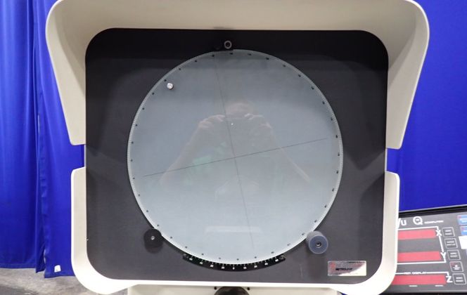 Microvu #Spectra M1030432, optical comparator, Q-16 digital display, 5" x18" table, 2 lenses, 2010 - Image 6