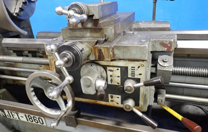 18"/24" x 60" Jet #1860, gap bed lathe, 9" 3-jaw chuck, 2" bore, tailstock - Image 3