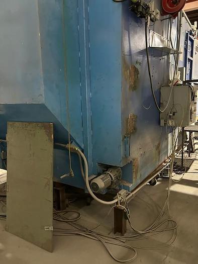 168" wide x 108" high x 180" long BCP, Abrasive Blast Room, 1 nozzle, 20 HP, Clemco 6 cu.ft. blast pot, dust - Image 8