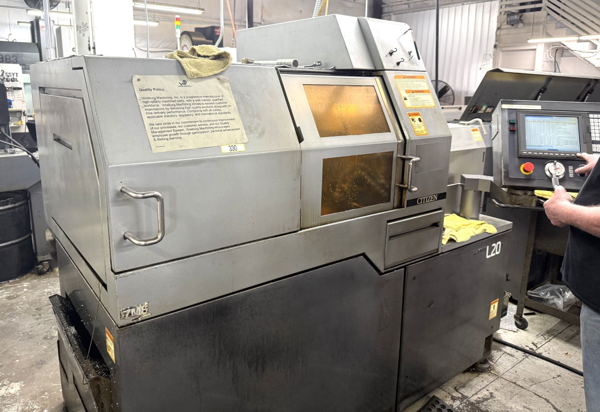 Citizen #L20-VIII, CNC Swiss-Type Automatic Lathe, 0.79" max. machining diameter x 7.87" machining length - Image 1