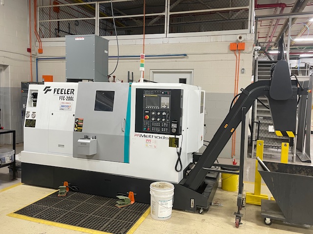 Feeler #FTC-200L, CNC Lathe, 23.6" swing, 8" chuck, 4500 RPM, 25 HP, Fanuc 0i-TF, tailstock, 12 tool, Parts - Image 1