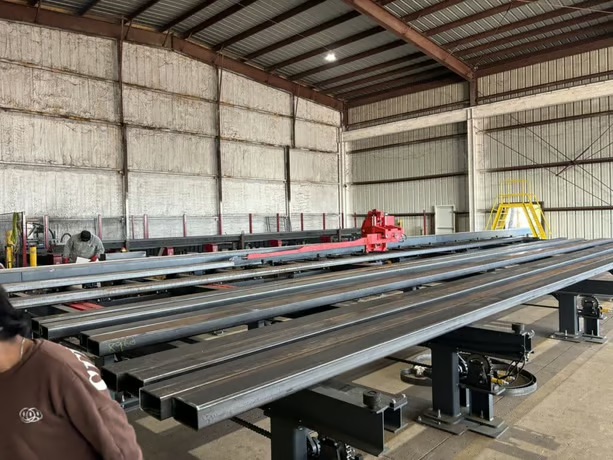 Akyapak #3ADM-1200, CNC Drilling Line, 2025 - 51" X 23" Ast1300 Double Miter Bandsaw, 3-spindle 10-axis, Chip - Image 6