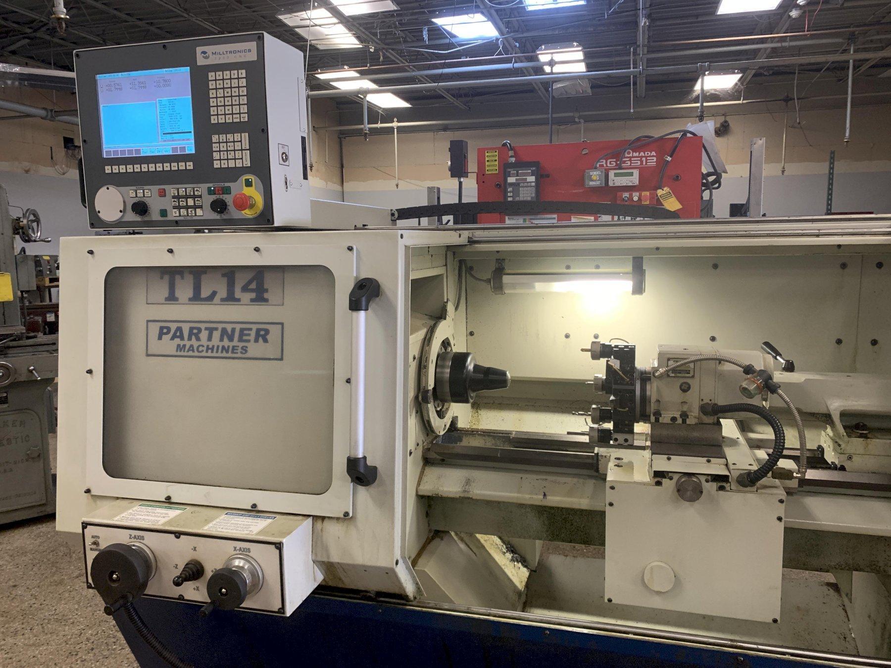 Milltronics #TL14x40, CNC Flat Bed Lathe, 2011 - Image 2