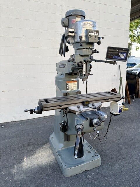 Bridgeport #Series-I, vertical mill, 24" x16" x12" travel, 60-4200 RPM, 9" x42" table, 2 HP, 12" ram, 1-shot - Image 2