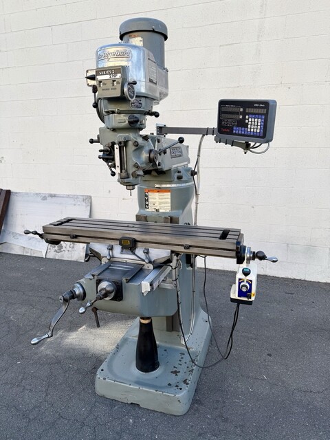 Bridgeport #Series-I, vertical mill, 24" x16" x12" travel, 60-4200 RPM, 9" x42" table, 2 HP, 12" ram, 1-shot - Image 6