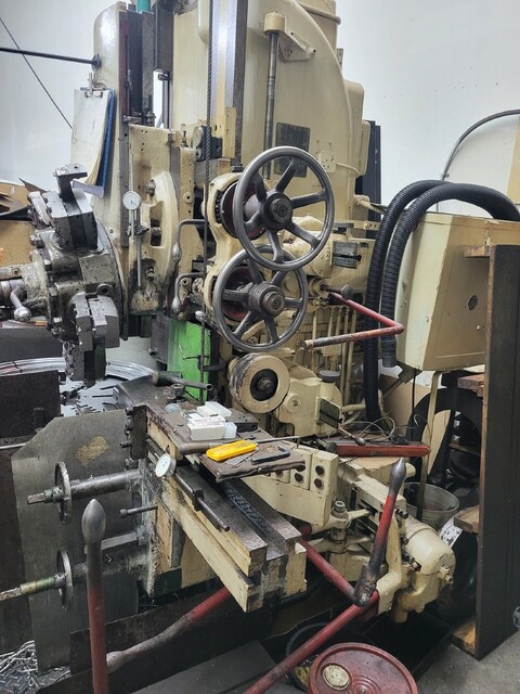 36" Bullard #Spiral-Drive, High Column, Turret and Side Heads, 3 Jaw Chuck, Fine Feeds, Tool Holders - Image 4