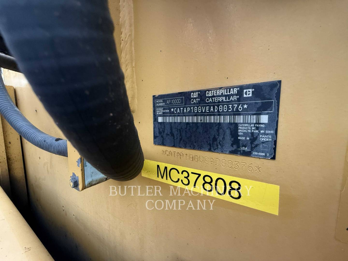 Caterpillar AP-1000D, Asphalt Paver, 9044 hours, S/N: EAD00376, 2010 - Image 6