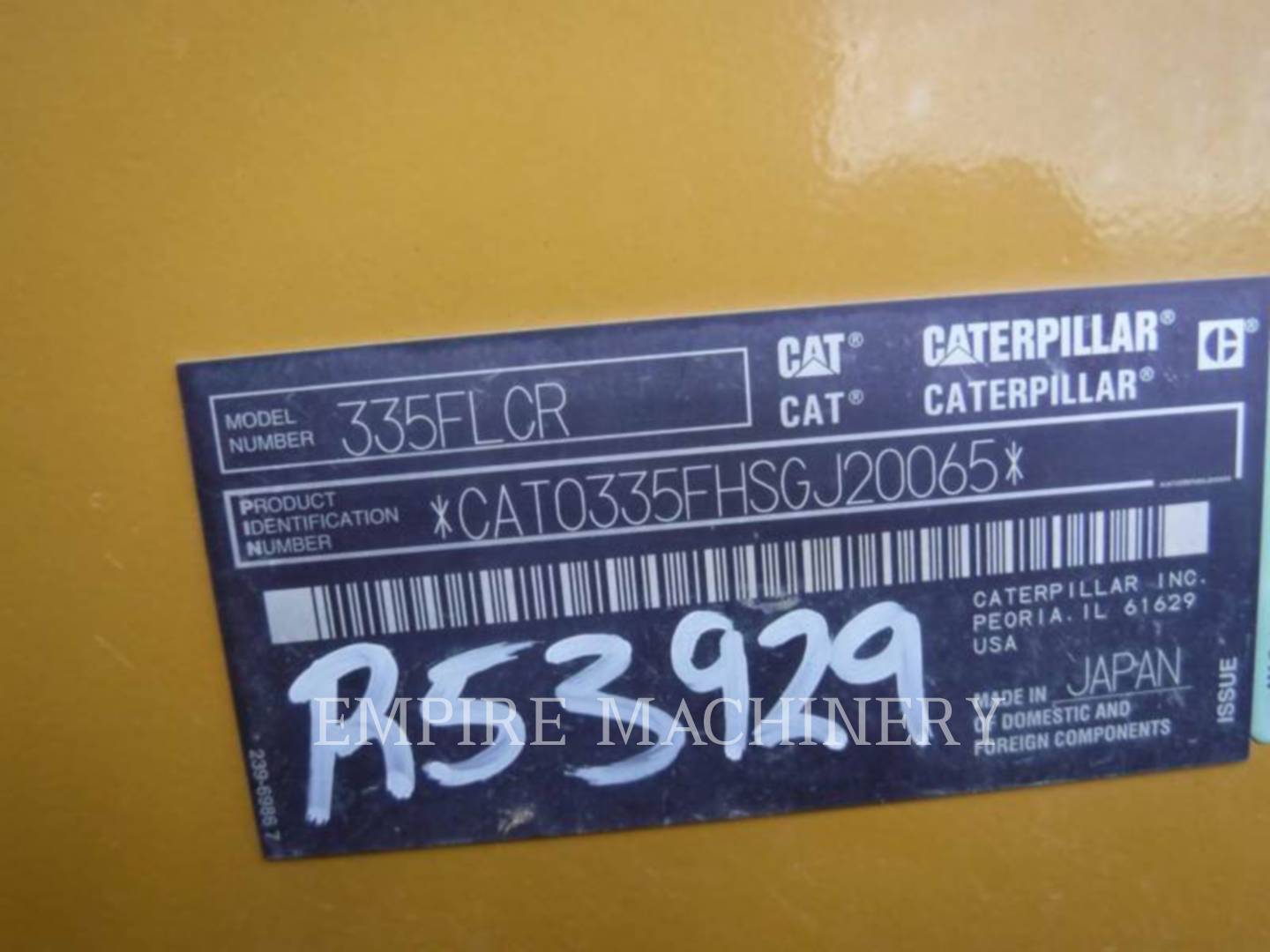 Caterpillar 335FL P, 2487 hours, S/N: SGJ20065, 2018 - Image 5