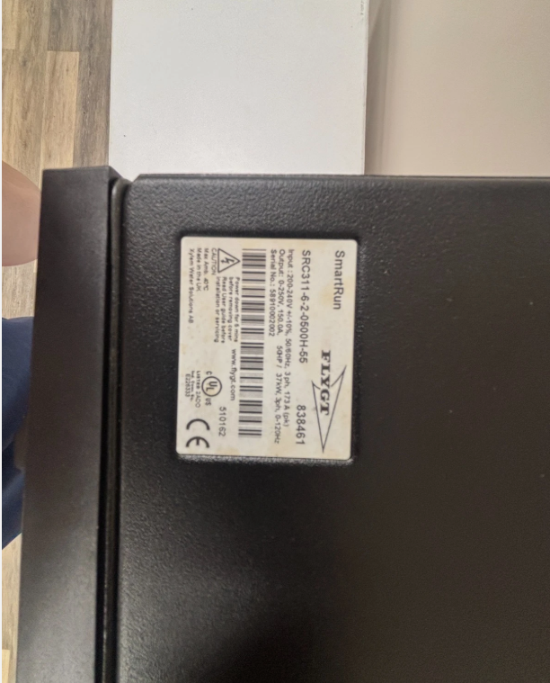50 HP Flygt, SmartRun SRC311-6-2-0500H-55, VFD pump controller, 200-240 Volts, new - Image 3