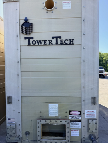 300 Ton, Tower Tech #TTXL-031975, fiberglass industrial cooling tower, 2010 - Image 7