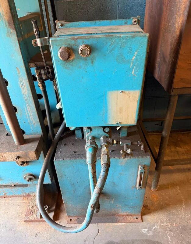 150 Ton, Wheatley #150, Industrial H-frame hydraulic shop press, 14" stroke, 36-1/2" BH, 15 HP - Image 7