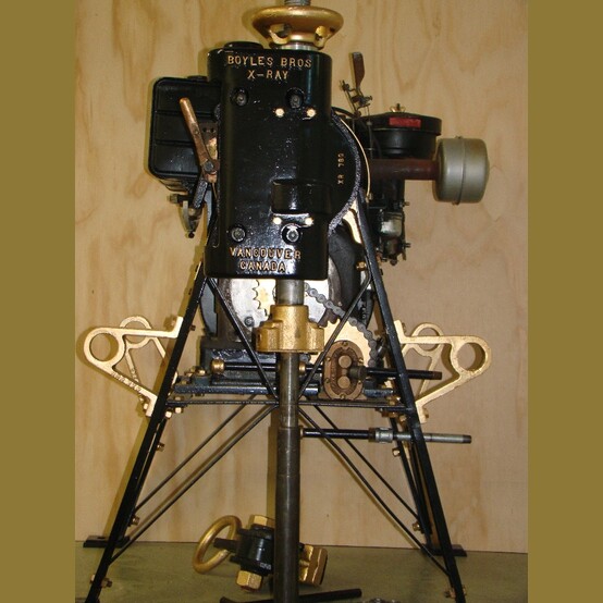 Boyles Bros. #X-Ray, Diamond Core Drill, 9 HP Briggs & Stratton, sandblasted & repainted, 1958 - Image 2