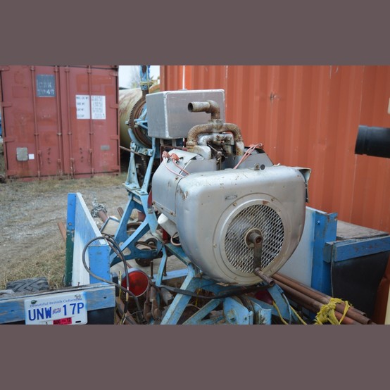 Boyles Bros. #BBS-1, Diamond Core Drill, Wisconsin 4-cyl. gas, 2-speed, with hoist & spare head - Image 3
