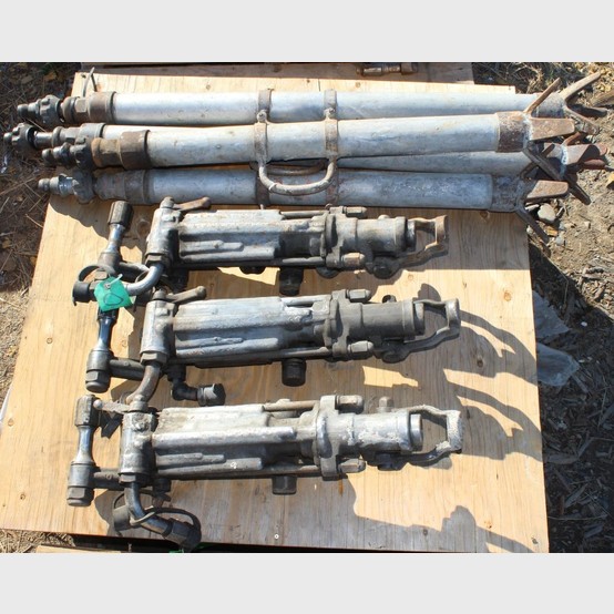 Secan #S250, Jackleg Drill, handheld, manufactured by Boart Longyear, with 3'-4' air legs (3 available) - Image 1