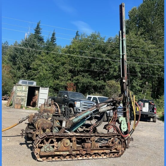 Gardner Denver #ATD-3200A, Air Track Drill, PR-133J drifter, 5" diameter holes, RME-12 feed, 12'-8" swing - Image 1