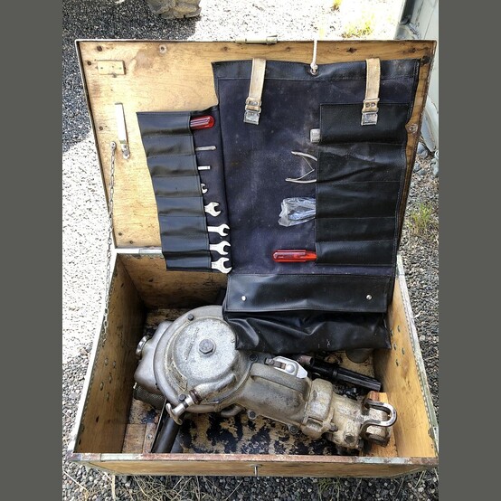 Atlas Copco #Cobra-BBM-47L, Gas Drill Package, with gas tank & tool kit, in original shipping crate - Image 2