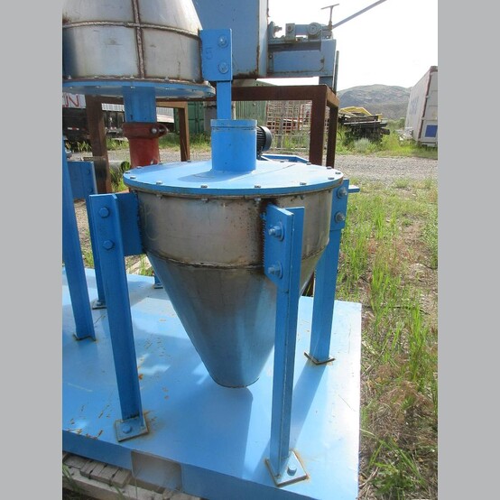 21" x 25" 3-Part Cyclopack, 4" Victaulic infeed & outfeed, 19" cone, on 70" x 40" fork base - Image 3