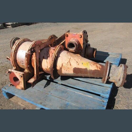 10" Hydrotech #H104C-AS8, Cyclone, ceramic-lined apex, 3.5" inlet, 3" underflow, 3.5" overflow (3 available) - Image 1
