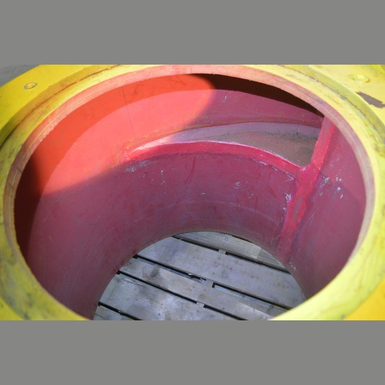 36" Hydrotech #H36LH-ALB8, Cyclone, Linatex red rubber lined, 14" x 14" feed, refurbished - Image 2