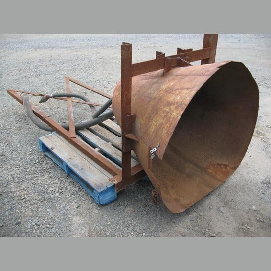 54 cu. ft. Liquid-Feed Hopper, 41-5/8" diameter top opening, 14" diameter cone bottom, 37" deep cone, with - Image 4