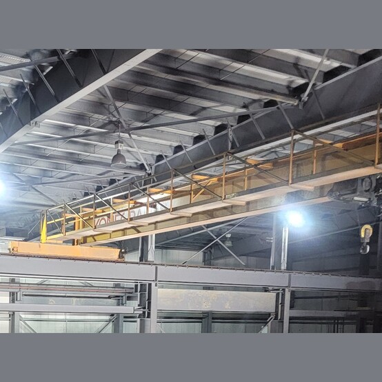 5.5 Ton, Overhead Bridge Crane, 85' span, 51' lift height, 2-speed hoist, stepless travel - Image 5