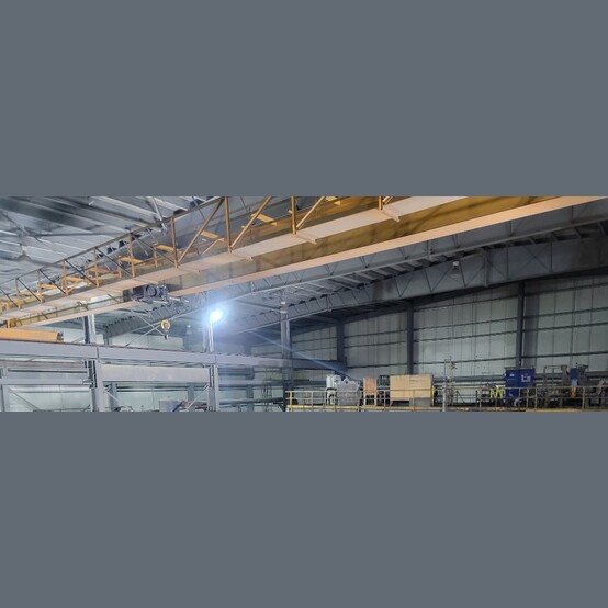 5.5 Ton, Overhead Bridge Crane, 85' span, 51' lift height, 2-speed hoist, stepless travel - Image 6