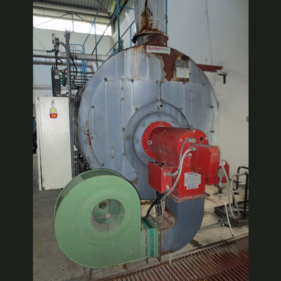 300 HP Garioni #NG5000, Firetube Boiler, 11,000 PPH, 180 PSI, 2-pass dry back, #2 fuel oil fired - Image 2