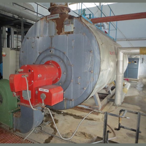 300 HP Garioni #NG5000, Firetube Boiler, 11,000 PPH, 180 PSI, 2-pass dry back, #2 fuel oil fired - Image 6