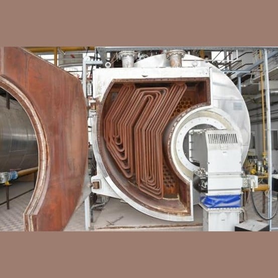 26,400 PPH Lang #HLG-12/16-210, Watertube Steam Boiler, 12 TPH, overheated steam, 1991 (3 available) - Image 3