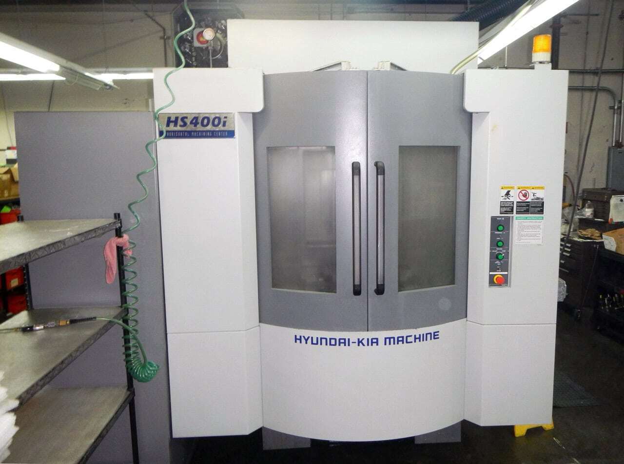 Hyundai Kia #HS-400I, CNC Horizontal Machining Center, 15.75" pallets, 25.2" X, 22" Y, 25.6" Z, 33.5 HP - Image 1
