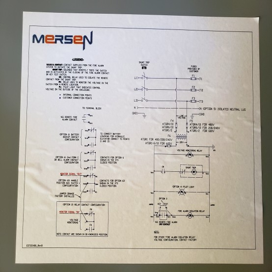 200 Amp. Mersen #ES2T48R1B, Fusible Disconnect Switch, 600 VAC - Image 8