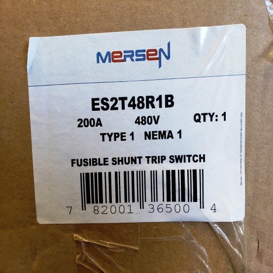200 Amp. Mersen #ES2T48R1B, Fusible Disconnect Switch, 600 VAC - Image 10