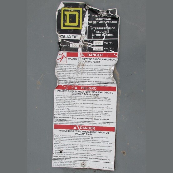 800 Amp. Square D, Fusible Disconnect Switch, 600 Volts - Image 2