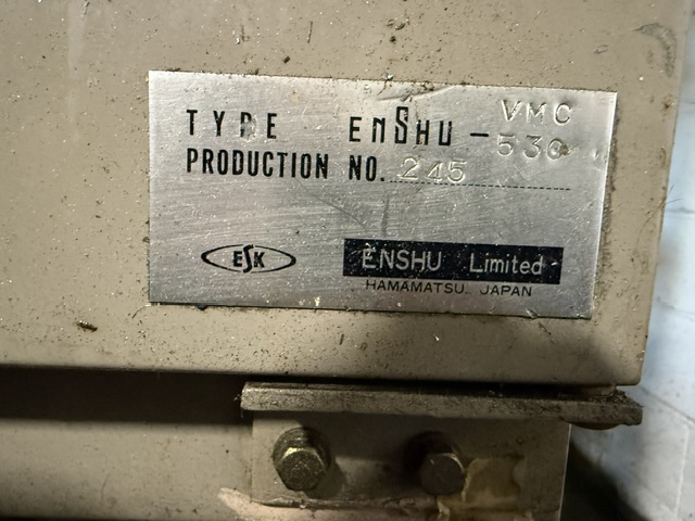 Enshu #VMC-530, Vertical Machining Center, 40" X, 20" Y, 22" Z, 21 HP, 4000 RPM, 30 automatic tool changer - Image 2
