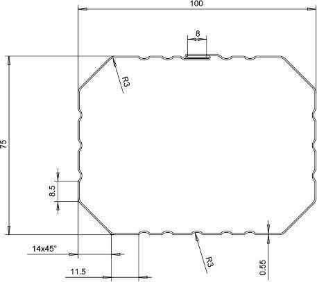 Profilikeskus Oy, Rectangular Downspout & Elbow Roll Former, 3" x 4" profile, 26-gauge steel capacity, 147.64 - Image 7
