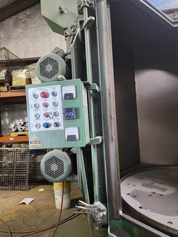 Goff #60TB, Table Blast Machine, (2) 10 HP blast wheels, 2003 - Image 5