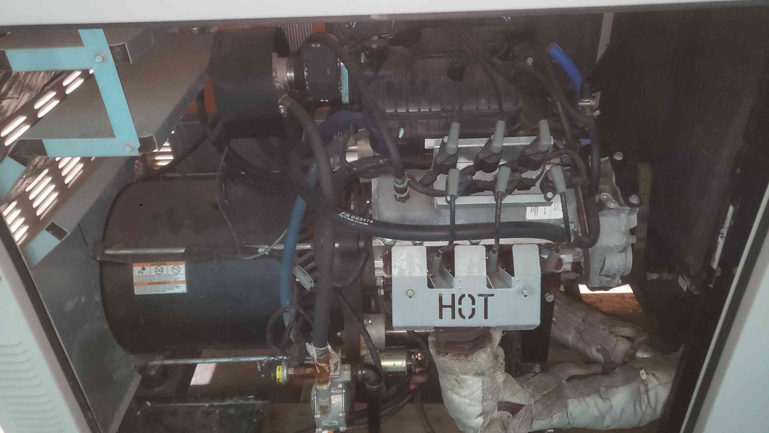 35 KW Generac #0054200, Quiet Source, natural gas/LP generator, 120/240 Volts, 1 phase, AS IS - Image 6