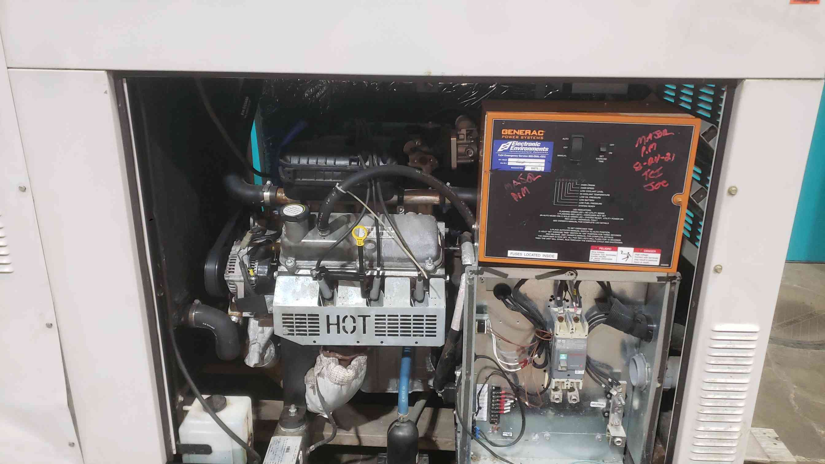 35 KW Generac #0054200, Quiet Source, natural gas/LP generator, 120/240 Volts, 1 phase, AS IS - Image 7