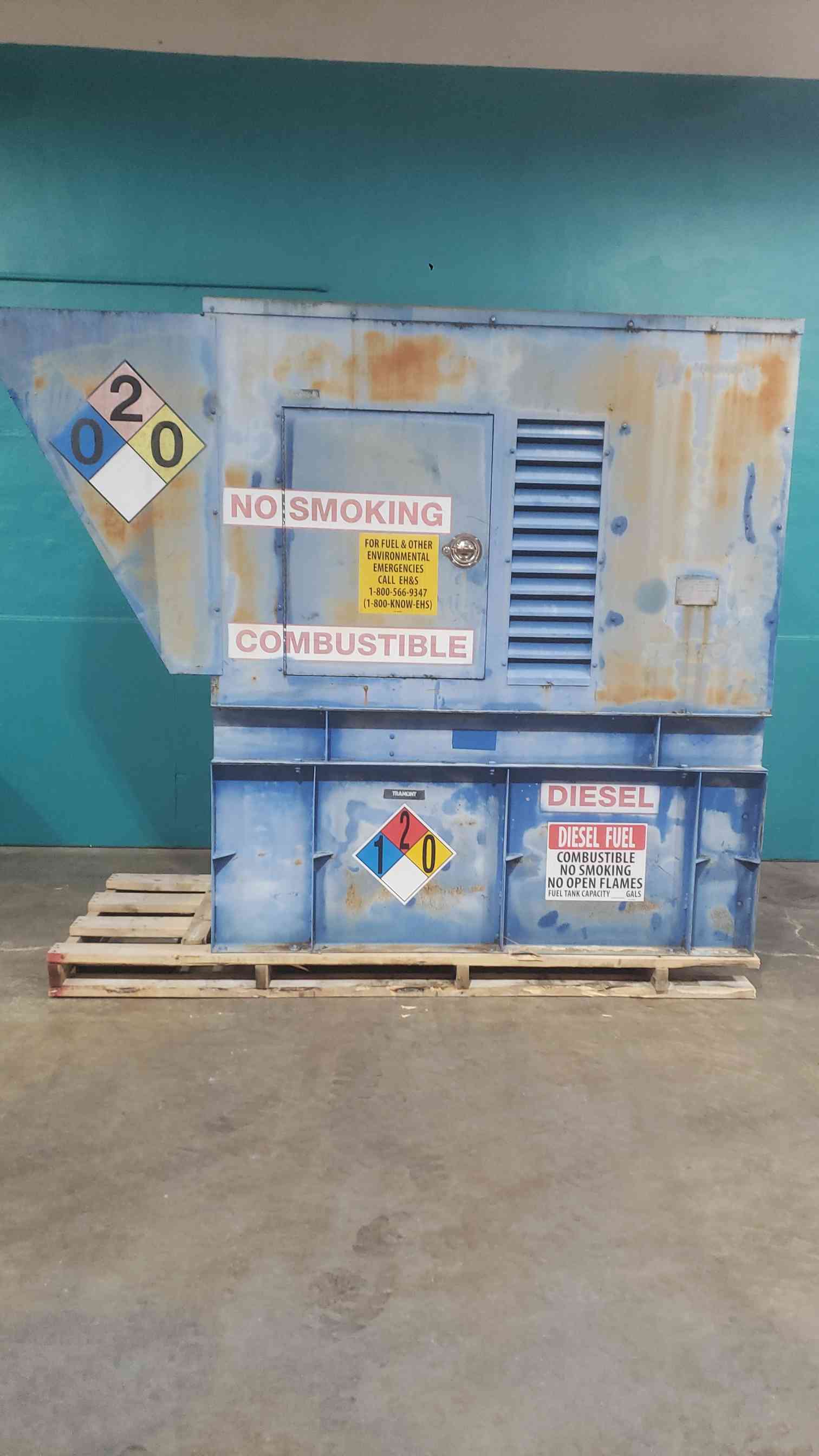 40 KW Elliott MagneTek #RDS-500, diesel generator, John Deere 4039, 1 & 3 phase, 873 hours - Image 1