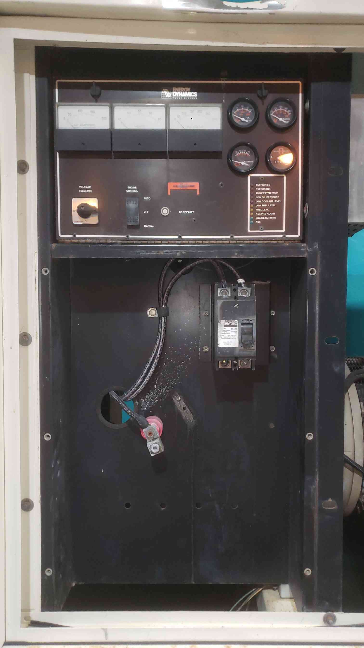 40 KW Energy Dynamics, diesel generator, Cummins #4BT-3.9 Turbo engine, 120/240 Volts, 1400 hours, AS IS - Image 6