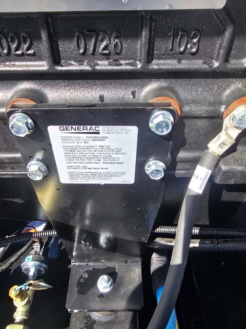 50 KW Generac, natural gas/LP generator, 4.5L engine, 1 hour, Unused, 2023 (4 available) - Image 7