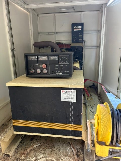 50 KW Kohler #50RZ, natural gas/LP generator, Ford engine, trailer mounted, 1 & 3 phase - Image 8
