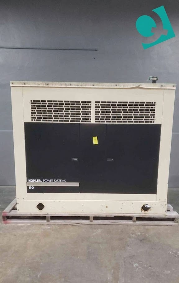 50 KW Kohler #50RZGB, natural gas/LP standby generator, 1229 hours - Image 1