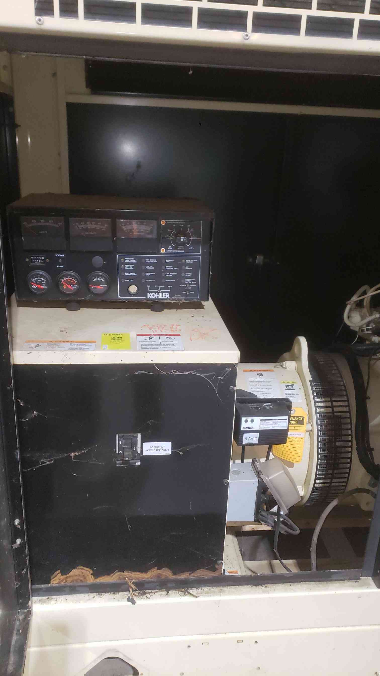 50 KW Kohler #50RZGB, natural gas/LP standby generator, 1229 hours - Image 4